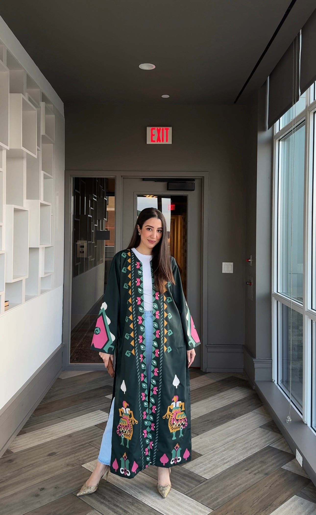 Jade Fest Green Long Jacket