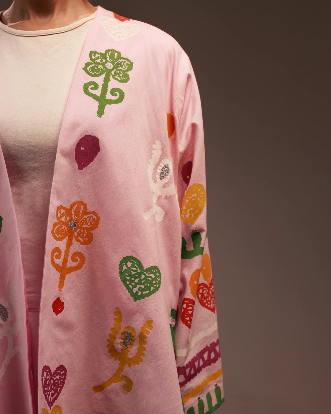 Blush Pink Short Kimono