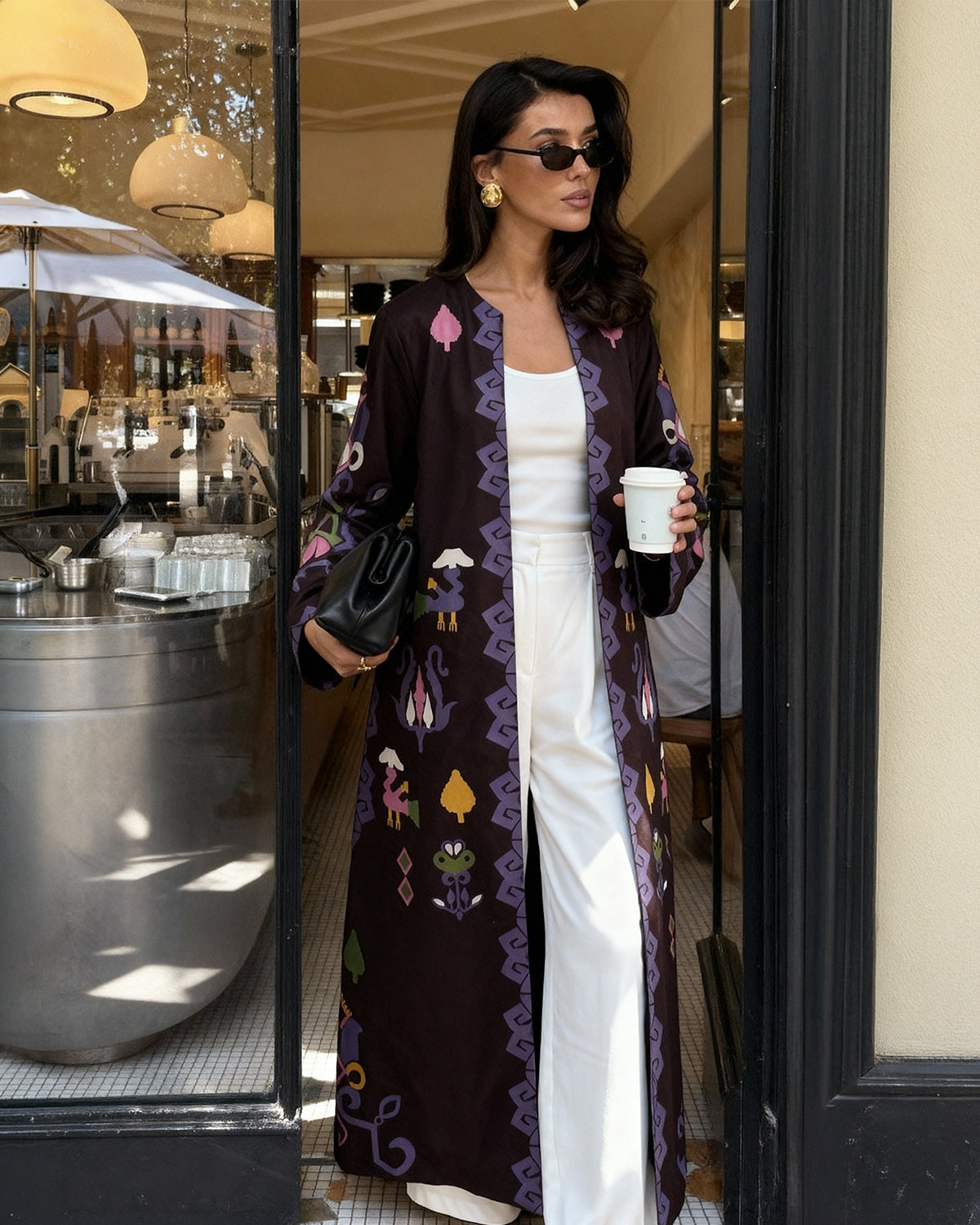 Royal Caravan Purple Long Jacket